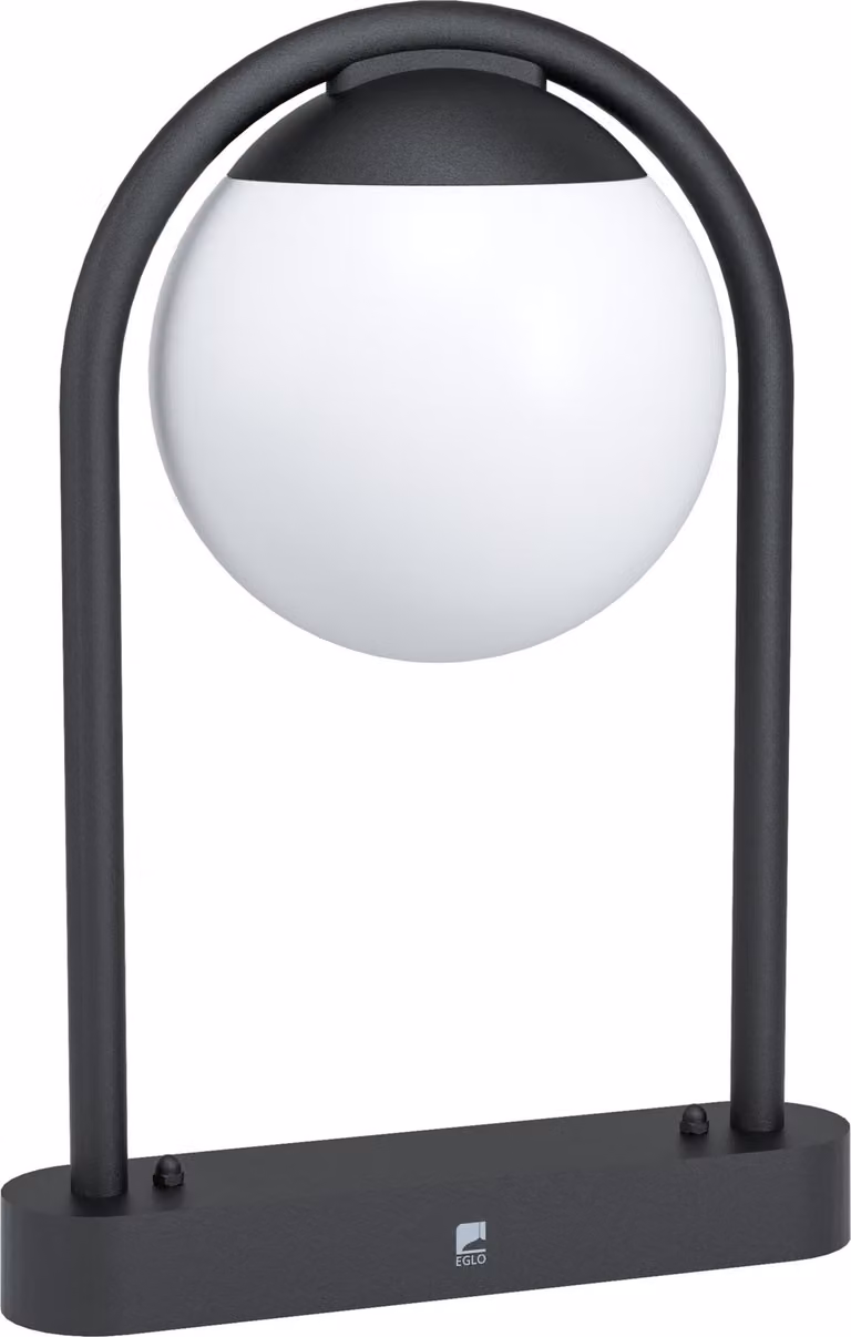 Eglo 98732 PRATA VECCHIA E27 lampada a zoccolo per esterni 320x200mm nero bianco IP44