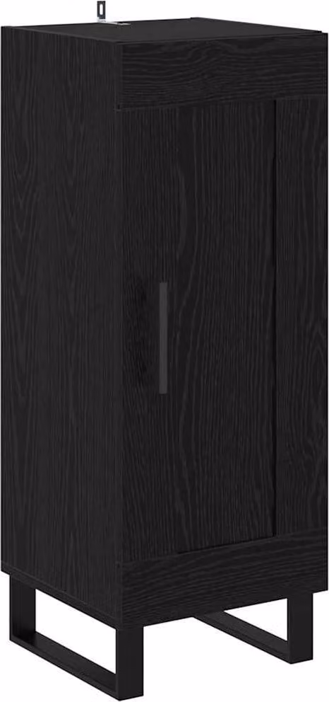 Credenza Rovere Nero 34,5 x 34 x 90 cm