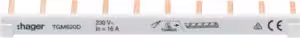 Barre di fase Hager (2), 6 mm², 10 poli, tappi terminali TGM620D