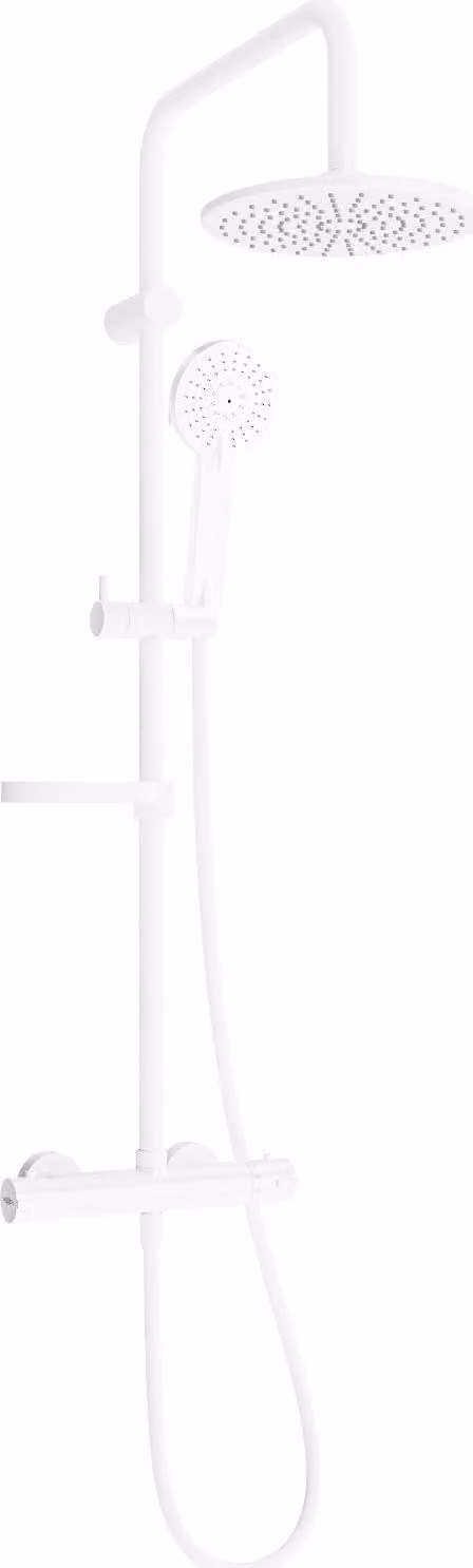 Mexen KX40 set doccia esterno con soffione e miscelatore termostatico, bianco - 771504091-20