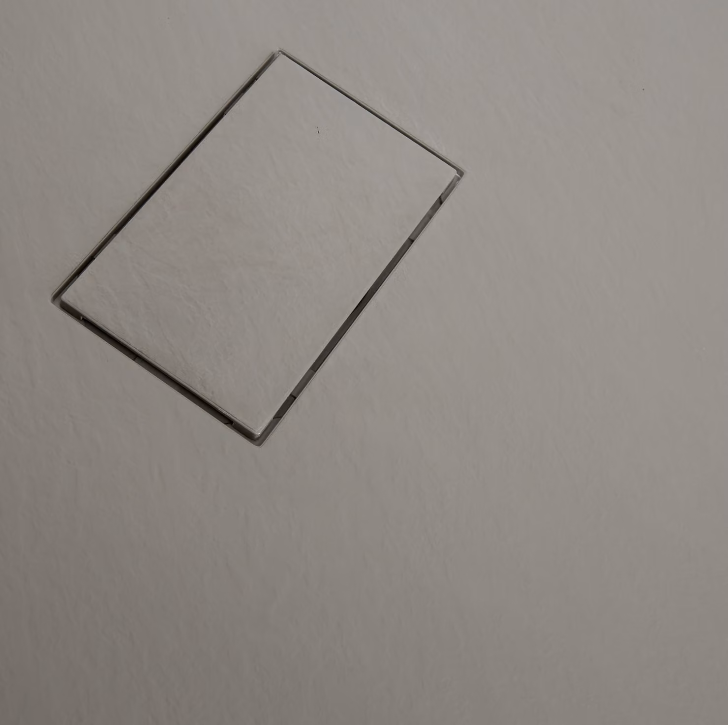 Piatto Doccia Effetto Ardesia Grigio Chiaro - 900mm x 800mm - con Kit di Rialzo Angolare - Rockwell