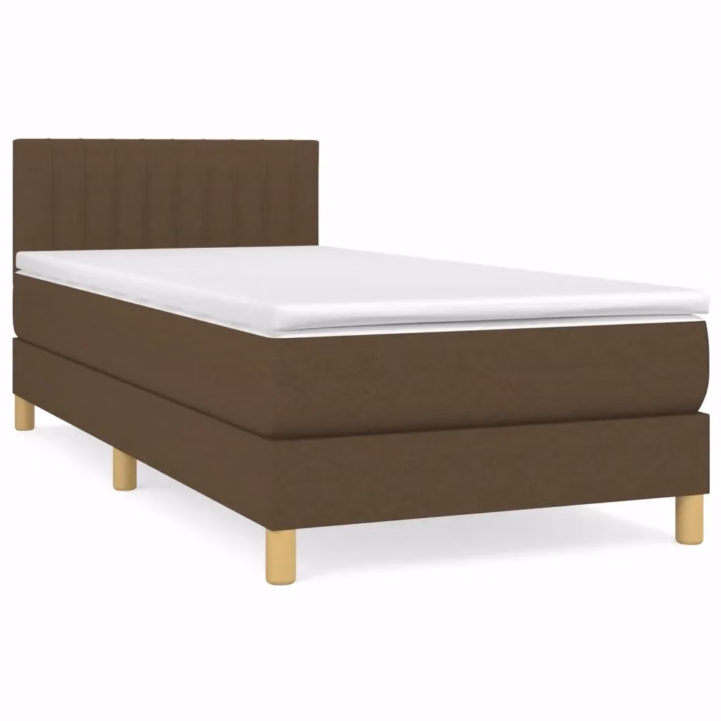 Letto Ibrido con Giroletto a Molle e Materasso vidaXL, Marrone e Bianco, L/P/H: 90 x 190 x 300 cm – 2