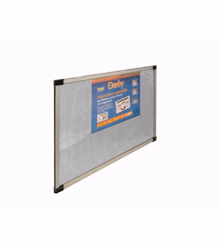Medal Zanzariera Estensibile Alluminio Argentato 70-132 x 50 h cm