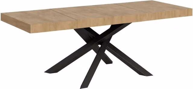 Tavolo allungabile Itamoby Volantis Premium in Quercia Natura con telaio Antracite L: 90 cm, P: 180/284 cm – 1