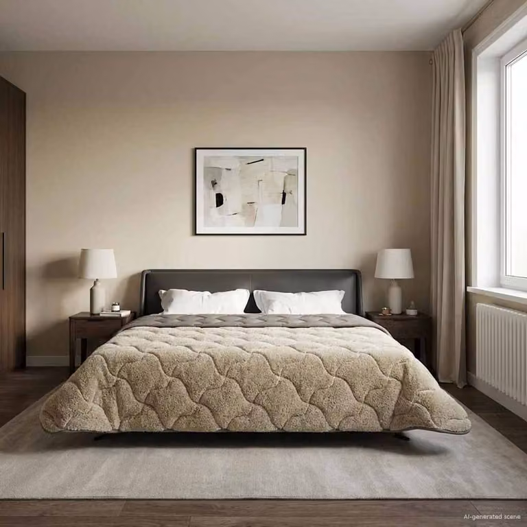 Piumone Completo Annuale Reversibile in Microfibra vidaXL Grigio L/P: 240 x 220 cm