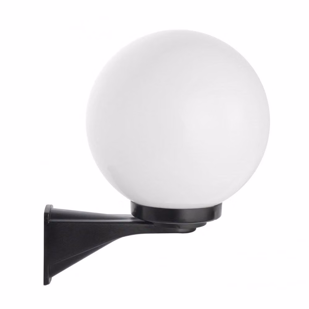 Sfera o lampada da parete fumé per esterni 25 cm 1xE27 nero IP43 SU-MA KULE K 3012/1/KD 250