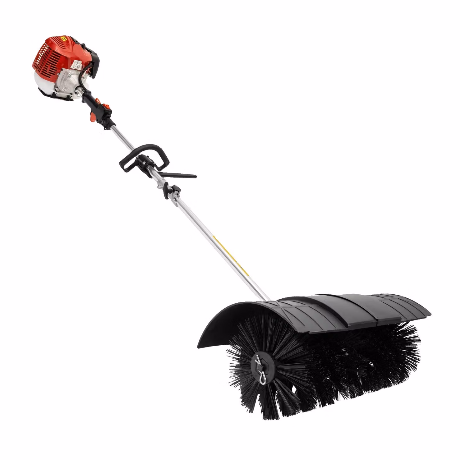Aspirapolvere a benzina, motore da 1,7 kW, cilindrata di 52 cm³, colore nero e rosso