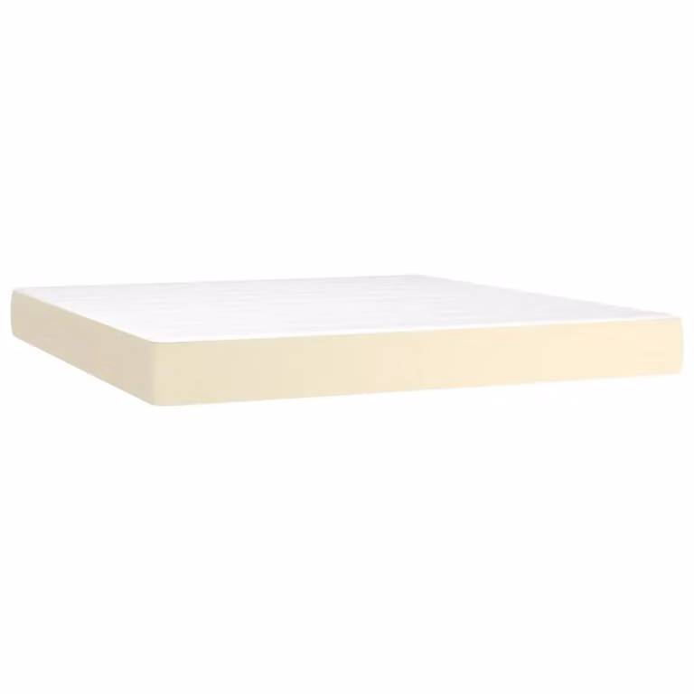 Materasso Ibrido vidaXL in Similpelle Beige L: 160 cm, P: 200 cm, H: 20 cm