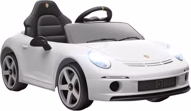 Macchina elettrica da guidare per bambini Ruf GT con telecomando, musica, effetti luce e suono, colore bianco – 1