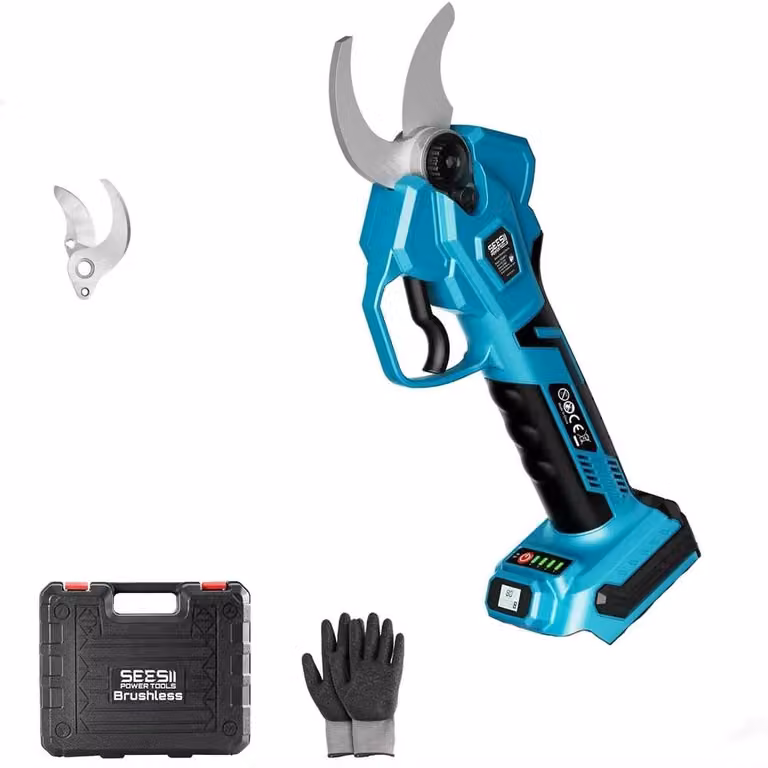 Forbice elettrica da giardino - Forbice per potatura senza fili - Diametro di taglio di 40 mm - Motore brushless - Compatibile con Makita 18 V - Senza batteria