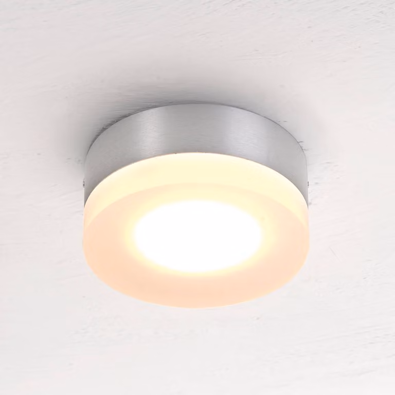 BOPP Plafoniera a LED One, dimmerabile, Alluminio / Grigio / Zincato, Soggiorno / Sala da pranzo, Alluminio, Moderno, Plafoniera LED