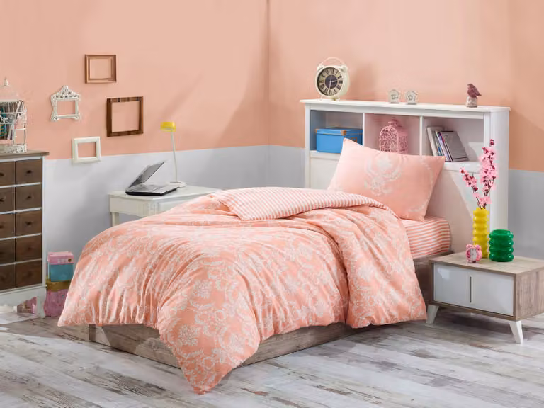 L'Essentiel Linge de Maison, Begonvilla- EPJ0165, Polvere, Copriletti, 65% cotone / 35% poliestere
