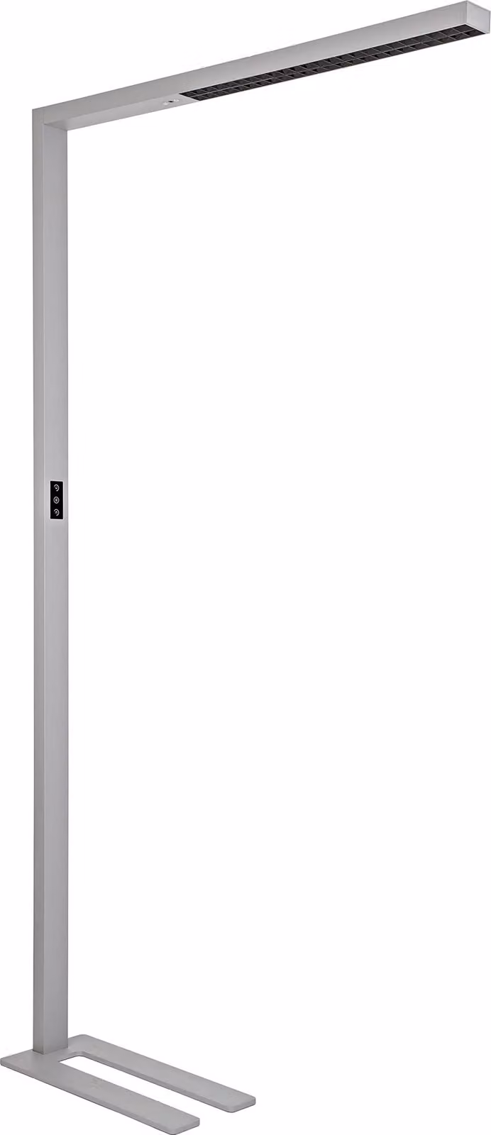 MAUL lampada da terra MAULsirius LED 3.000 - 5.700 K base dimmerabile 195,5 cm argento