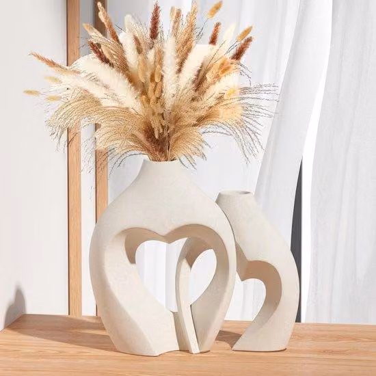 Set di piatti e tazze in Vetroceramica dura, 2 vasi opachi, per la decorazione della tavola, sala da pranzo, soggiorno, ufficio
