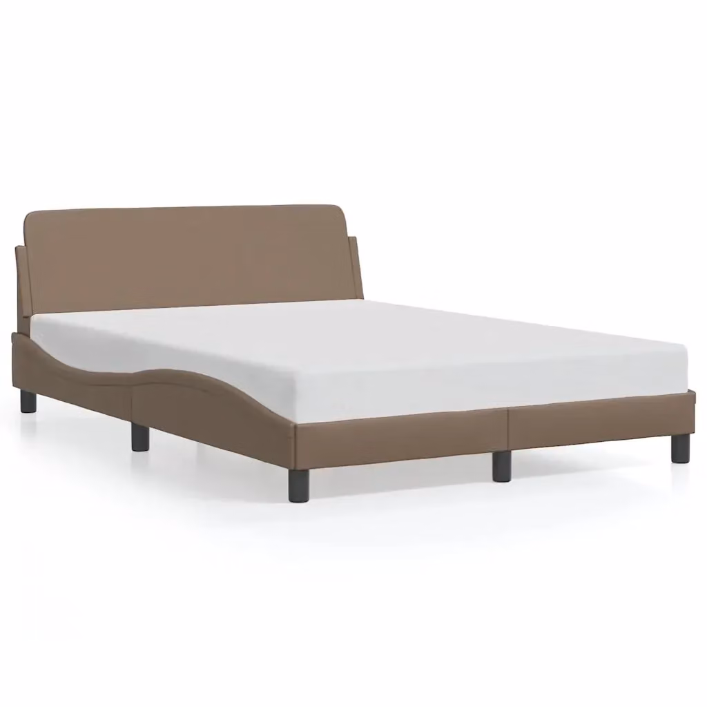Letto Giroletto Dover vidaXL in Similpelle Beige L/P/H: 140 x 200 cm – 2
