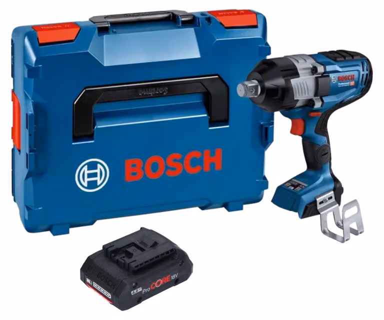 Bosch GDS 18V-1600 HC Avvitatore a impulsi professionale a batteria 18 V 1600 Nm 3/4'' BITURBO Brushless + 1x batteria ricaricabile ProCORE 4,0 Ah + L-Boxx - senza caricabatterie