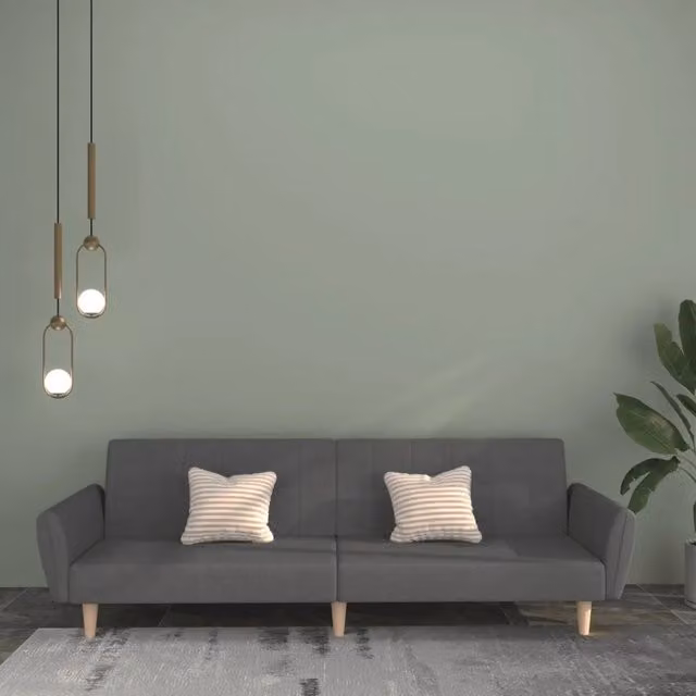 Divano Letto a 2 Posti-Sofa Letto 2 Posti-Daybed Grigio Chiaro in Tessuto 546496