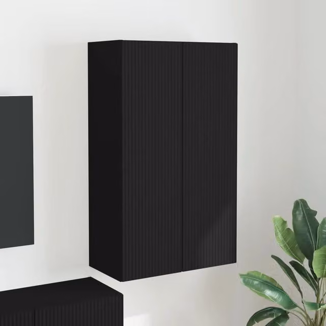 Mobile TV da parete 59,5 x 31 x 100 cm Nero