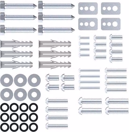 Set di viti VESA, 66 pezzi, argento, M8-M4, per monitor e TV