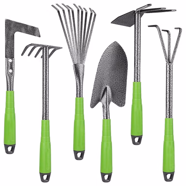 Set portatile da giardino in alluminio, composto da 6 pezzi