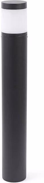 Paletto per esterni PLIM 2 LED di Faro Barcelona, lampada da giardino moderna in metallo nero con luce bianco caldo e protezione IP65 – 1