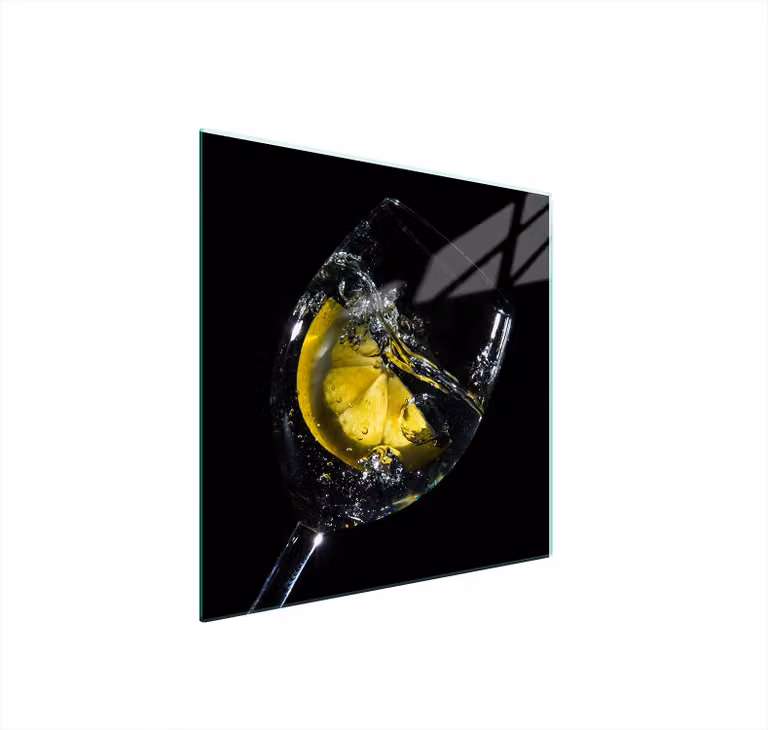 Piatto Di Protezione In Vetro Per Il Cuore 50X52 Vino
