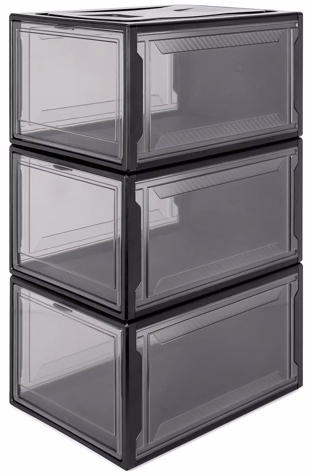 Omgoods - Set di 3 scatole impilabili per scarpe
