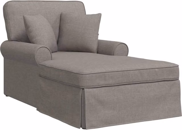 Chaise Longe con Gonna con cuscino 3 pz Talpa Tessuto CFW5473943