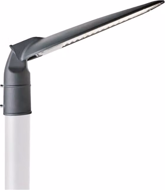 Testa Palo IPERBRIKO in Alluminio Grigio con LED da 50 W, 5000 Lm, Luce Bianco Caldo 3000K per Giardino