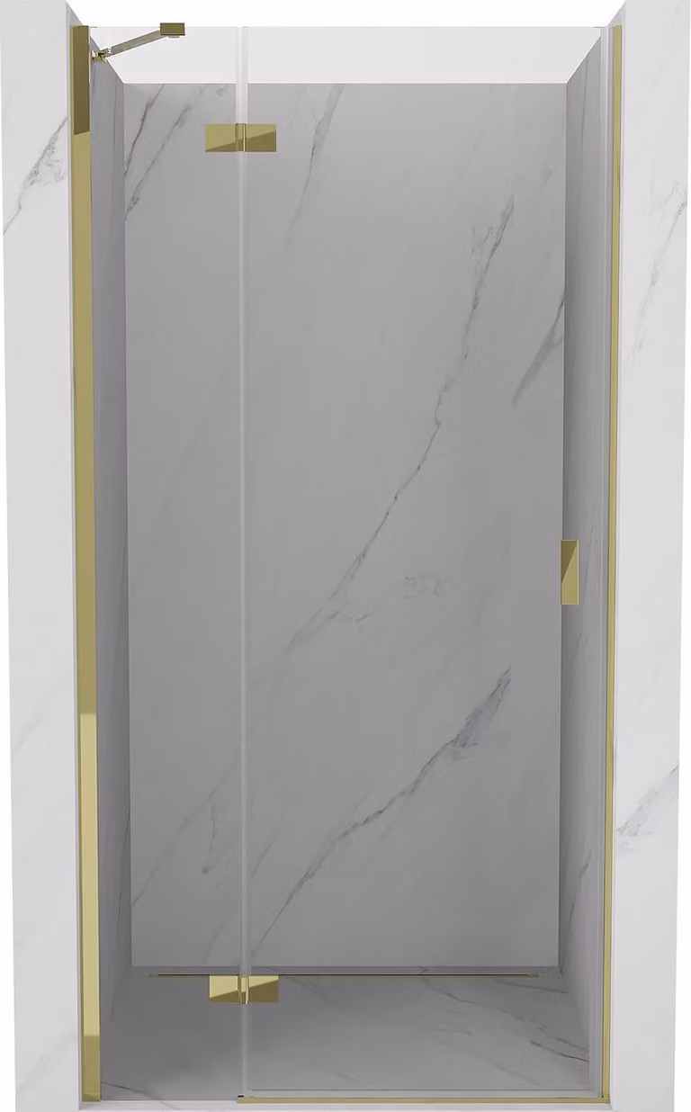 Mexen Mist-H porta doccia battente sinistra 85 cm, trasparente, dorata - 8A5-085-000-50-00-L