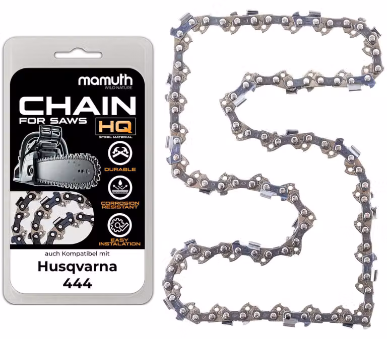 Catena per motosega, 40 cm, 1,5 mm, passo 0,325", 66 maglie, compatibile con Husqvarna 444