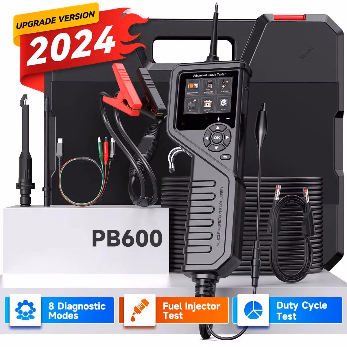 Tester per circuiti – Misuratore di tensione elettrica – 12V fino a 24V – Misurazioni AC e DC – Test diodo
