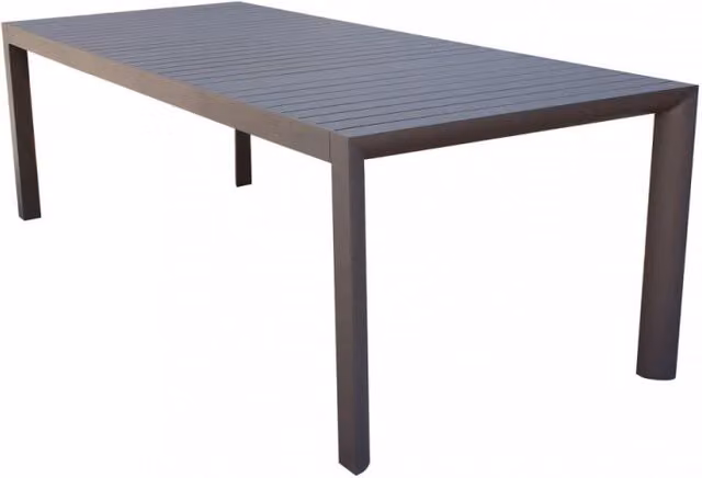Tavolo rettangolare estensibile Houston Cosma in alluminio color taupe per giardino e terrazzo