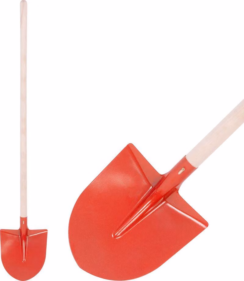 Pala S510B Francoforte, rossa, con manico, 275x240 mm