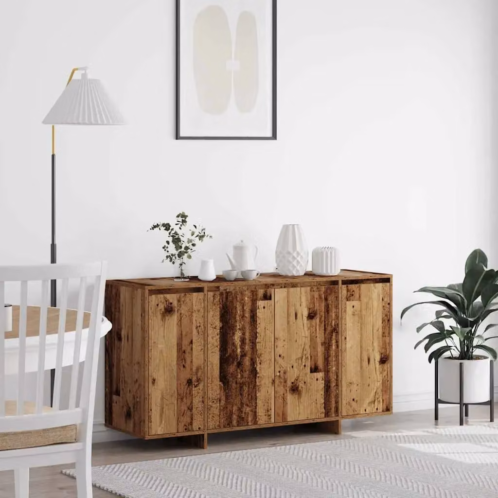 Credenza vidaXL in legno vecchio marrone, stile minimalista, L 135 x P 41 x H 75 cm