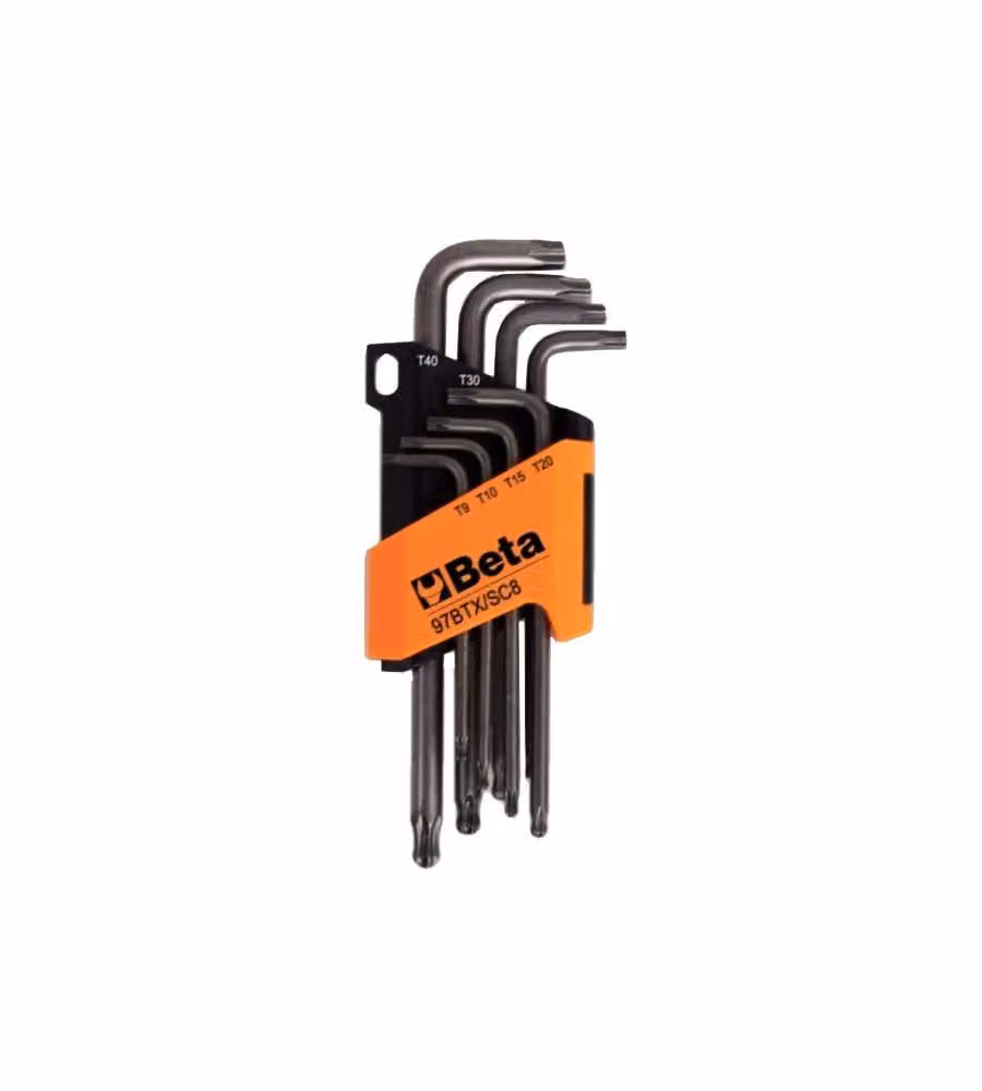 Chiavi Torx Piegate T9/40 Pz 8      97Btx/Sc8 Beta