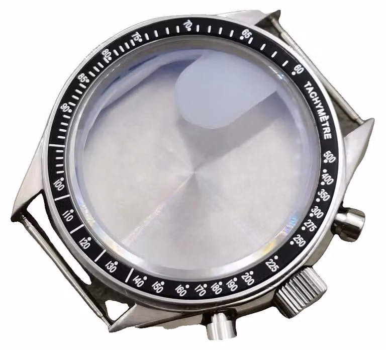 Cassa dell'orologio, acciaio inossidabile, diametro 39,7 mm, nero