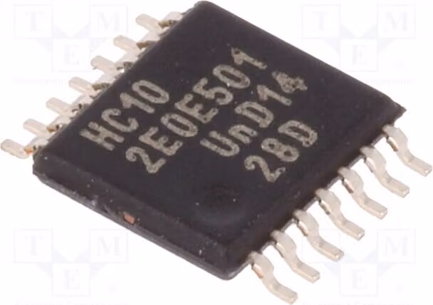 3x IN: 3 SMD N 2÷6VDC -40÷125°C 74HC10PW.112, Tore, Inverter