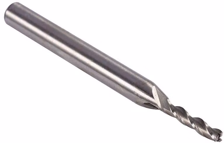 Utensile di fresatura, diametro 3 mm, 3 taglienti, in HSS e alluminio, per mandrino, fresa CNC - Allungato, tagliente, robusto e durevole