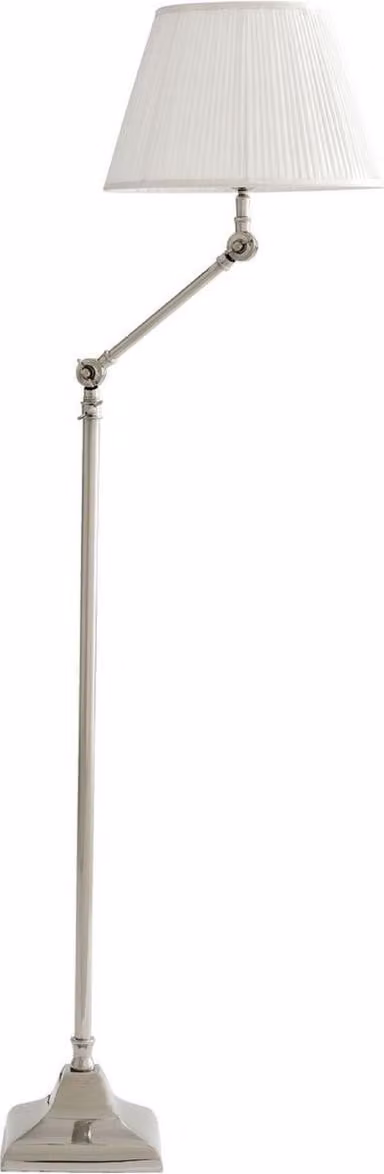 Casa Padrino lampada da terra con braccio orientabile argento / bianco Ø 30 x H. 115-143 cm - lampada da soggiorno regolabile in altezza