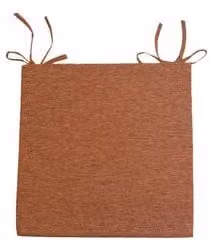 Cuscino seduta Olibò Fascia Carota 29 in misto cotone arancione, sfoderabile, 45 x 45 x 5 cm