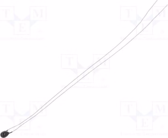 1 x Termistore NTC, 5kΩ, -40÷125°C, 3977K, per montaggio su circuito stampato (THT), precisione 0,2°C, modello TTS-5KC3-BG, per misurazioni di temperatura