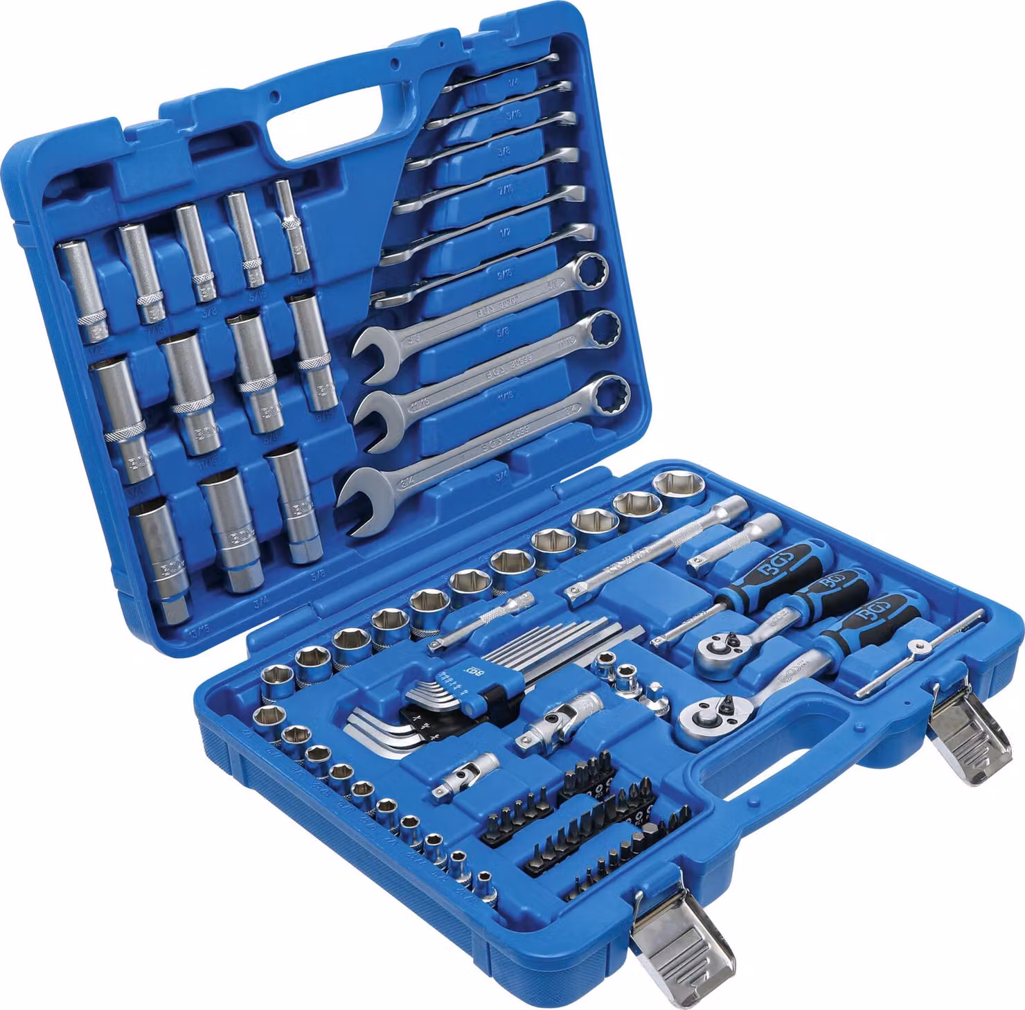 Set di chiavi a bussola BGS con attacco esagonale 6,3 mm (1/4") / 10 mm (3/8") pollici 92 pezzi - 2299