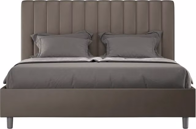 Letto Matrimoniale Francese 140x200 cm Senza Rete Agueda Cappuccino