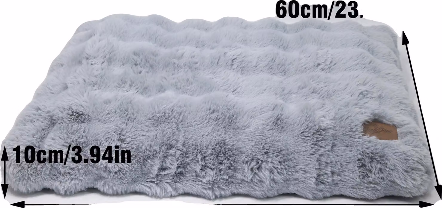 Cuccia per cani, materiale ultra morbido, rivestimento sfoderabile, blu polvere L