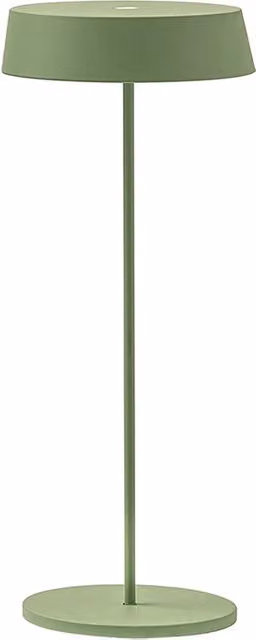 Inemuri Lampada da Tavolo Portatile Verde LED 2,2W 2700K IP54 Ricaricabile USB con Dimmer Touch Integrato - Rossini Illuminazione