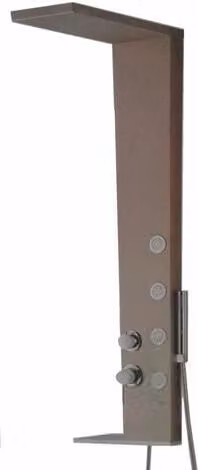 Colonna doccia multifunzione modello Spiez disponibile in bianco o bronzo