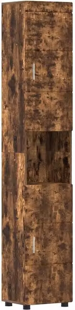 Armadio da bagno TULUM DESIGN IN Rovere fumè marrone L: 37 cm, P: 31,5 cm, H: 203 cm