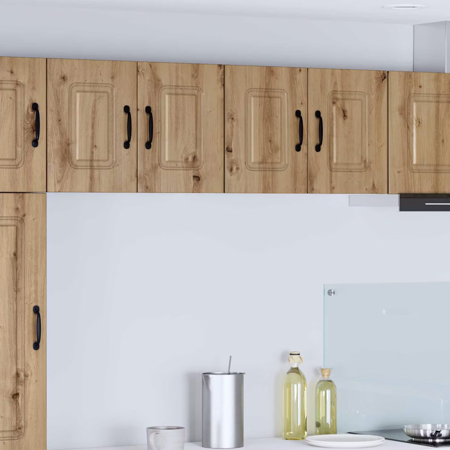 vidaXL Pannello per lavastoviglie incasso Kalmar in legno Rovere marrone con ante a battente L/P/H: 60 x 40 x 31 cm