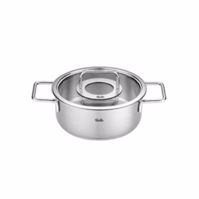 Casseruola in Acciaio inox diam. 20cm con coperchio linea Pure Collection Fissler
